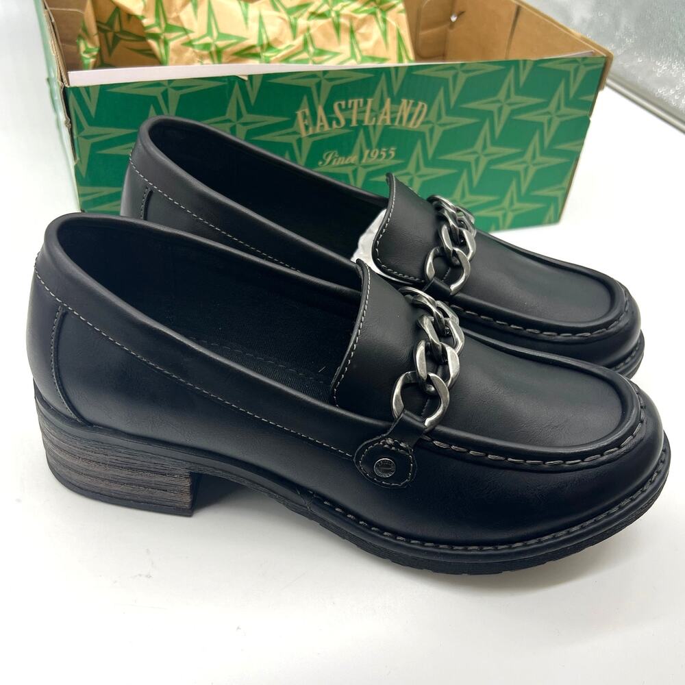 Eastland Women's Nora Slip On Loafer Black Size 7 Wide
